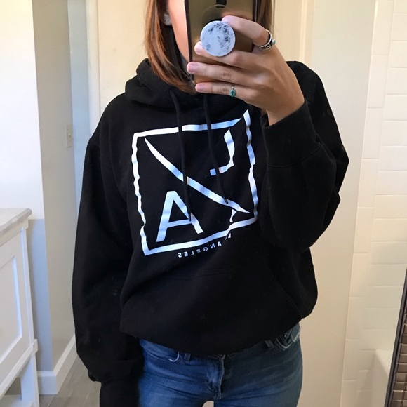 Tops - Black Los Angeles Hoodie
